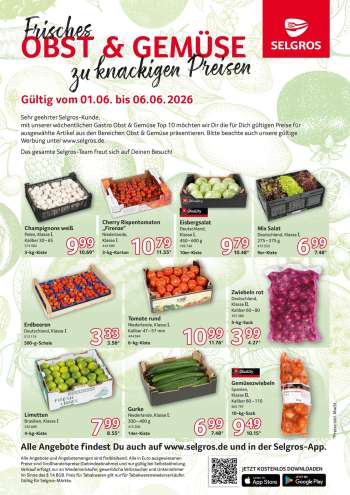 Prospekte Selgros - 1.06.2026 - 6.06.2026.