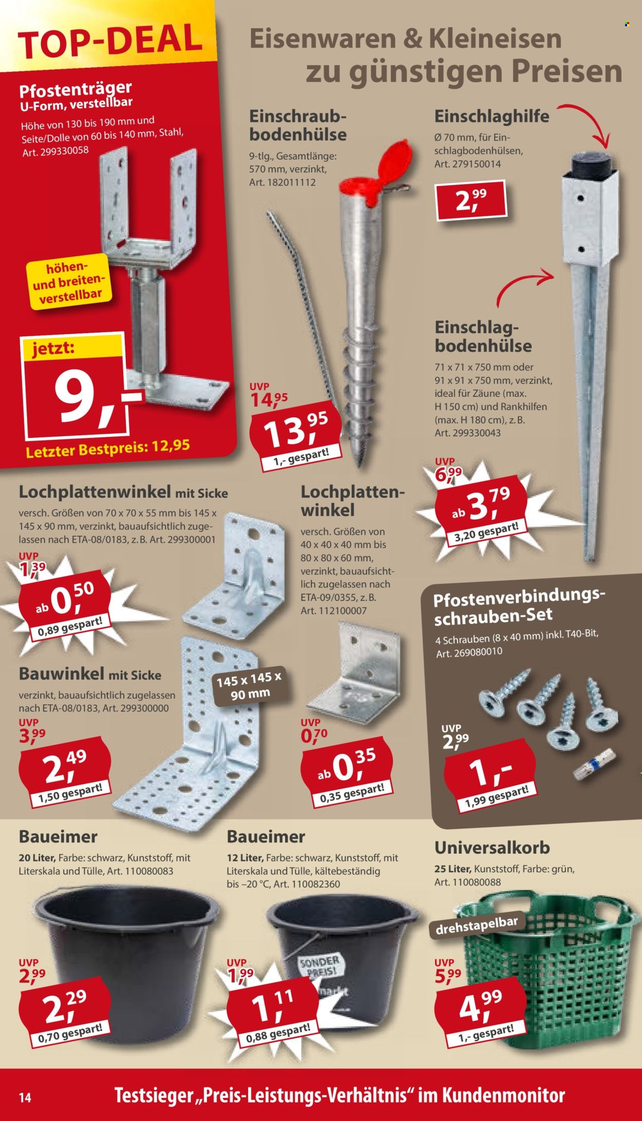 Leták Sonderpreis-Baumarkt - 6.6.2026 - 12.6.2026. Strana 14