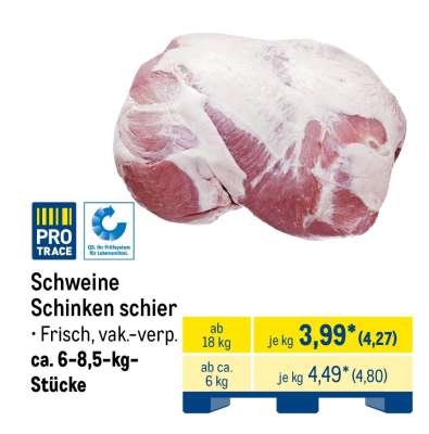 Schweine Schinken schier
