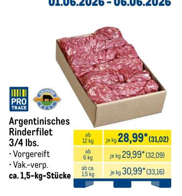 Argentinisches Rinderfilet