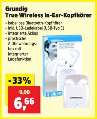 Grundig True Wireless In-Ear-Kopfhörer