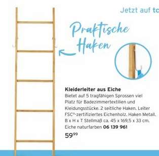 Kleiderleiter aus Eiche