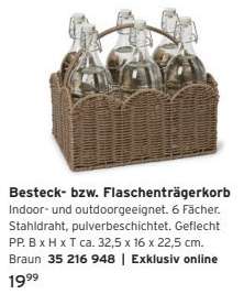 Besteck- bzw. Flaschenträgerkorb