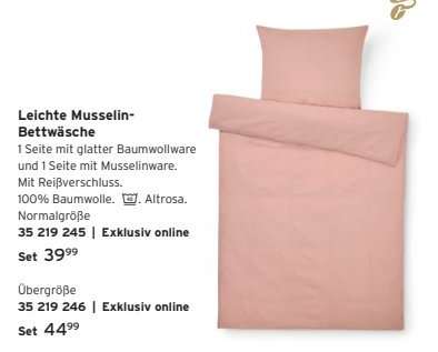 Leichte Musselin-Bettwäsche
