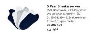 5 Paar Sneakersocken