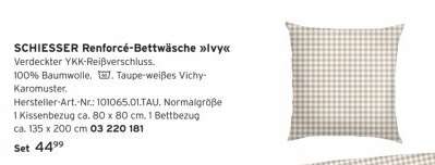 SCHIESSER Renforcé-Bettwäsche »Ivy«