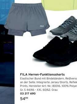 FILA Herren-Funktionsshorts