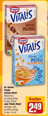 DR. OETKER Vitalis Schoko Müsli