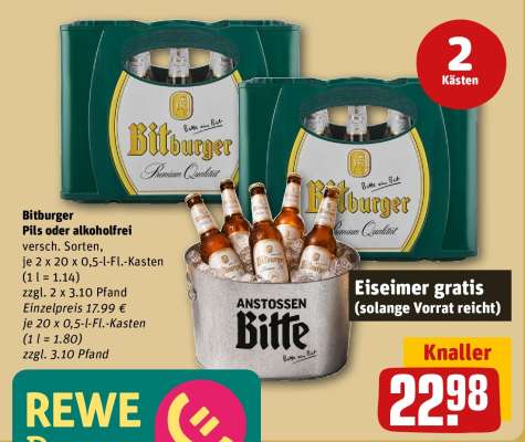 Bitburger Pils oder alkoholfrei