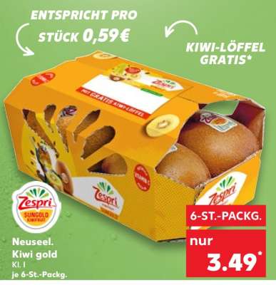Neuseel. Kiwi gold Kl. I je 6-St.-Packg.