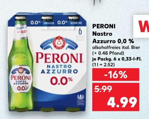 Peroni Nastro Azzurro 0.0%