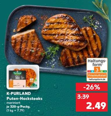 K-PURLAND Puten- Hacksteaks