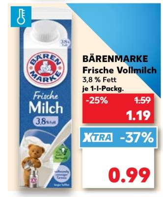BÄRENMARKE Frische Vollmilch