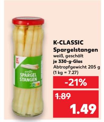 K-CLASSIC Spargelstangen
