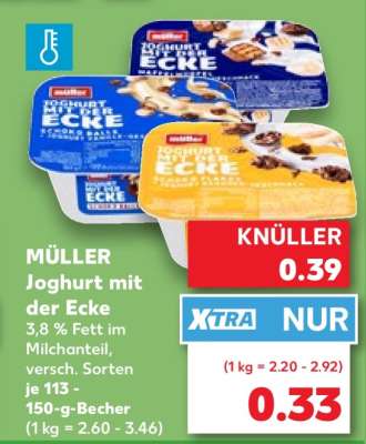 MÜLLER Joghurt mit der Ecke