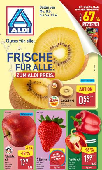 Prospekte ALDI Nord - 8.06.2026 - 13.06.2026.