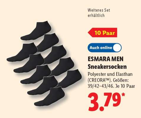 ESMARA MEN Sneakersocken