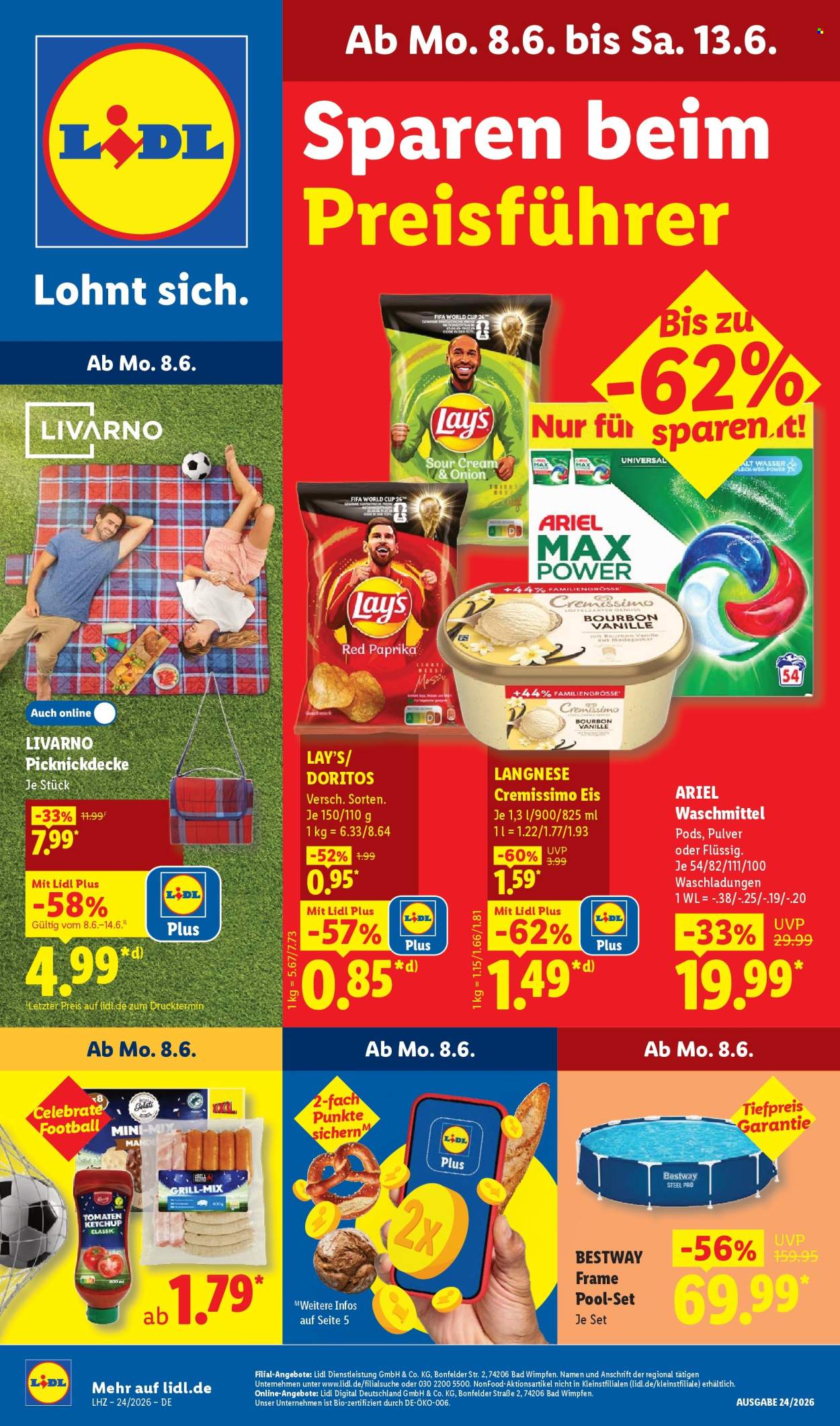Leták Lidl - 8.6.2026 - 13.6.2026. Strana 1