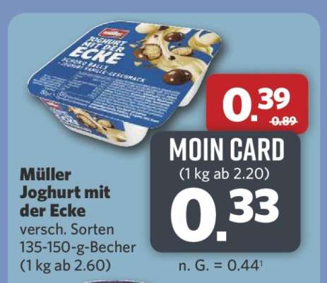 MÜLLER Joghurt mit der Ecke