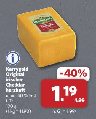Kerrygold Original irischer Cheddar herzhaft