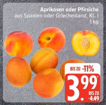 Aprikosen oder Pfirsiche