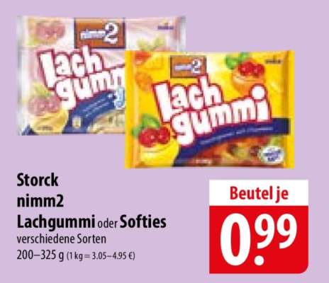 Storck nimm2 Lachgummi oder Softies