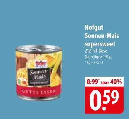 Hofgut Sonnen-Mais supersweet