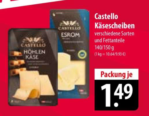 Castello Käsescheiben