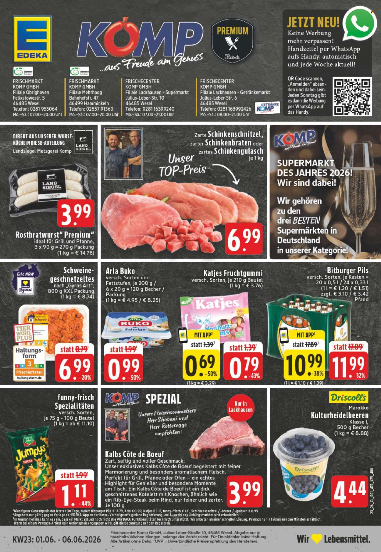 Edeka Prospekte  - 1.06.2026 - 6.06.2026. Seite 1