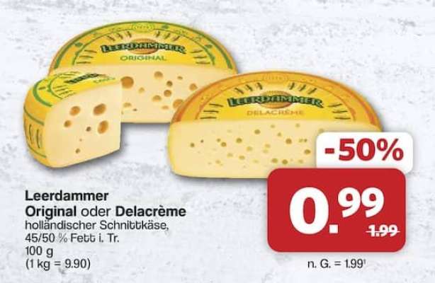 LEERDAMMER Original oder Delacrème