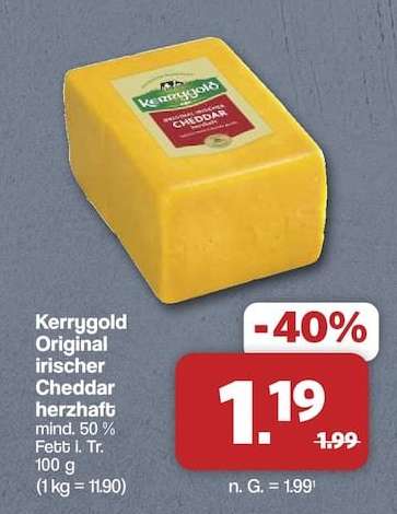 Kerrygold Original irischer Cheddar herzhaft