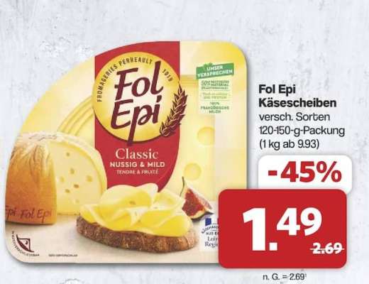 Fol Epi Käsescheiben