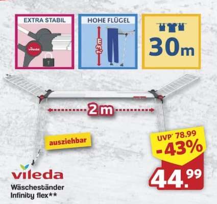 Vileda Wäscheständer INFINITY flex