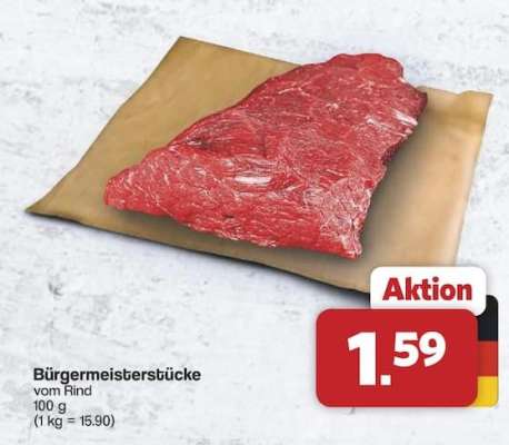 Bürgermeistersücke vom Rind