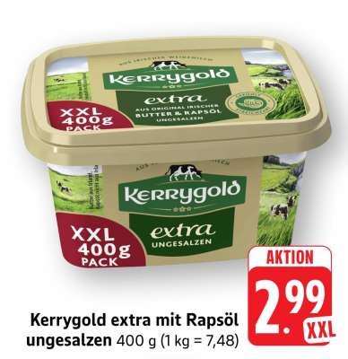 Kerrygold extra mit Rapsöl ungesalzen
