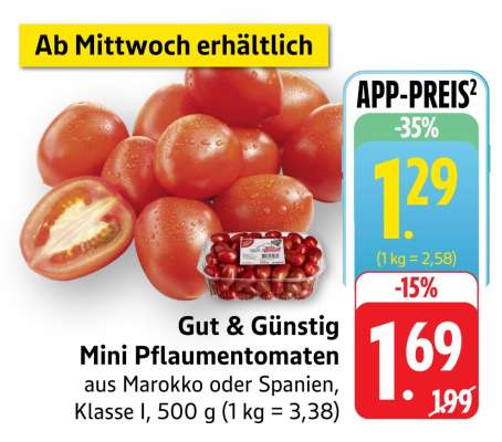 Gut & Günstig Mini Pflaumentomaten