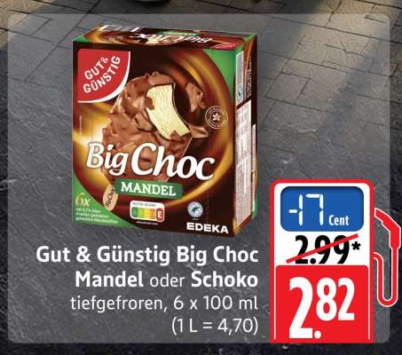 Gut & Günstig Big Choc Mandel oder Schoko