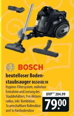 Bosch beutelloser Bodenstaubsauger BGS05BL1H