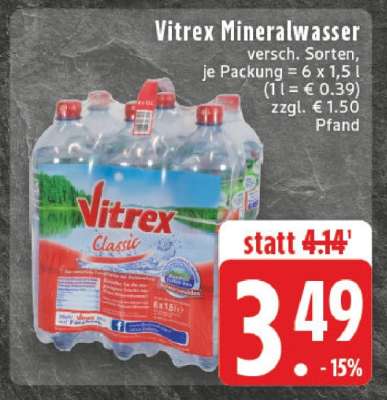 Vitrex Mineralwasser