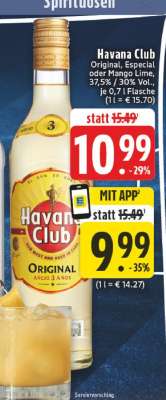 Havana Club Original, Especial oder Mango Lime