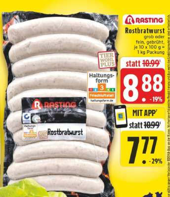 Rasting Rostbratwurst