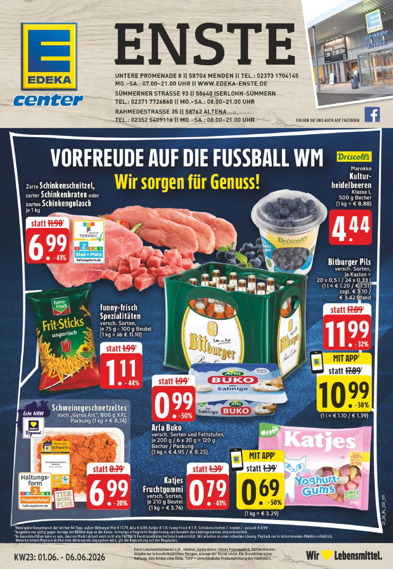 E center Prospekte  - 1.06.2026 - 6.06.2026. Seite 1