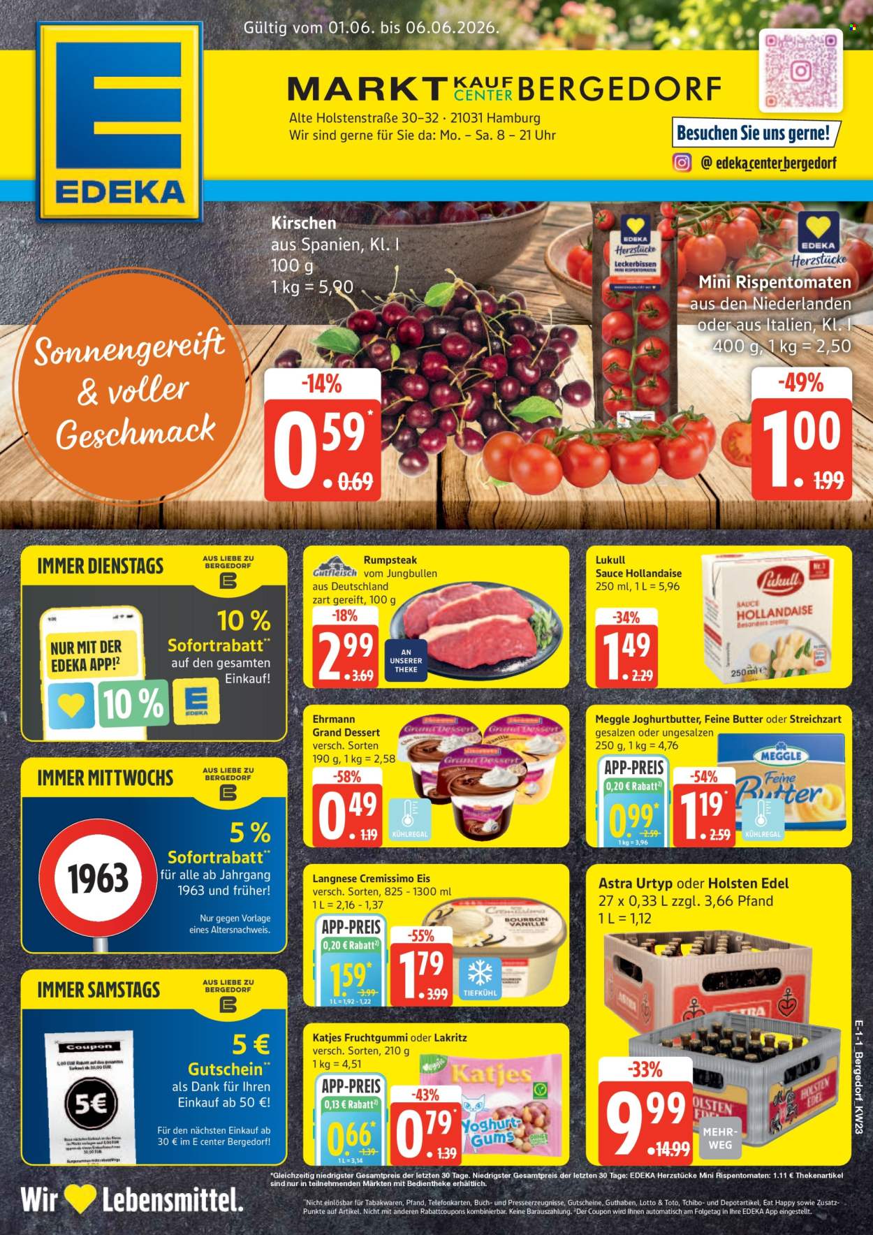 E center Prospekte  - 1.06.2026 - 6.06.2026. Seite 1