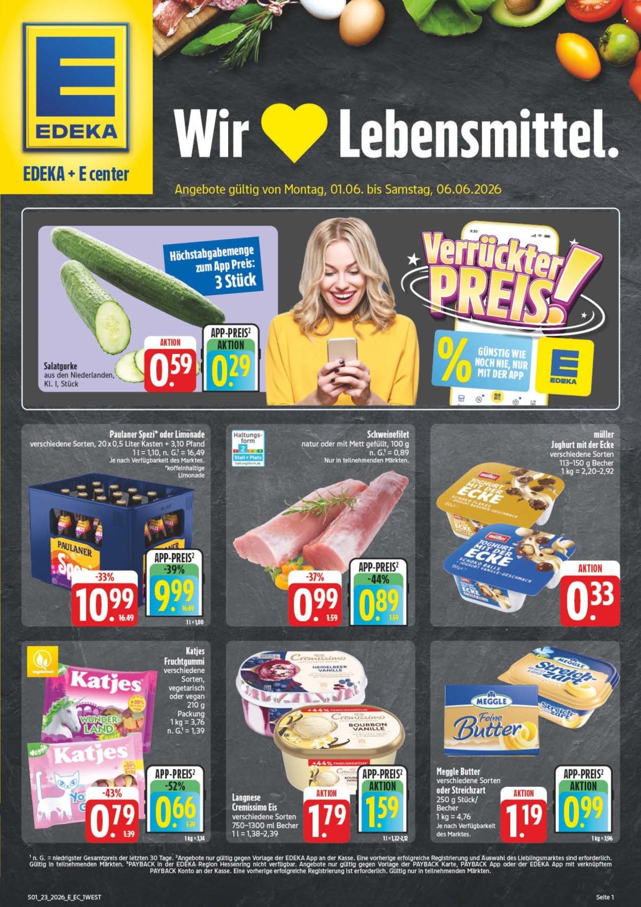 E center Prospekte  - 1.06.2026 - 6.06.2026. Seite 1