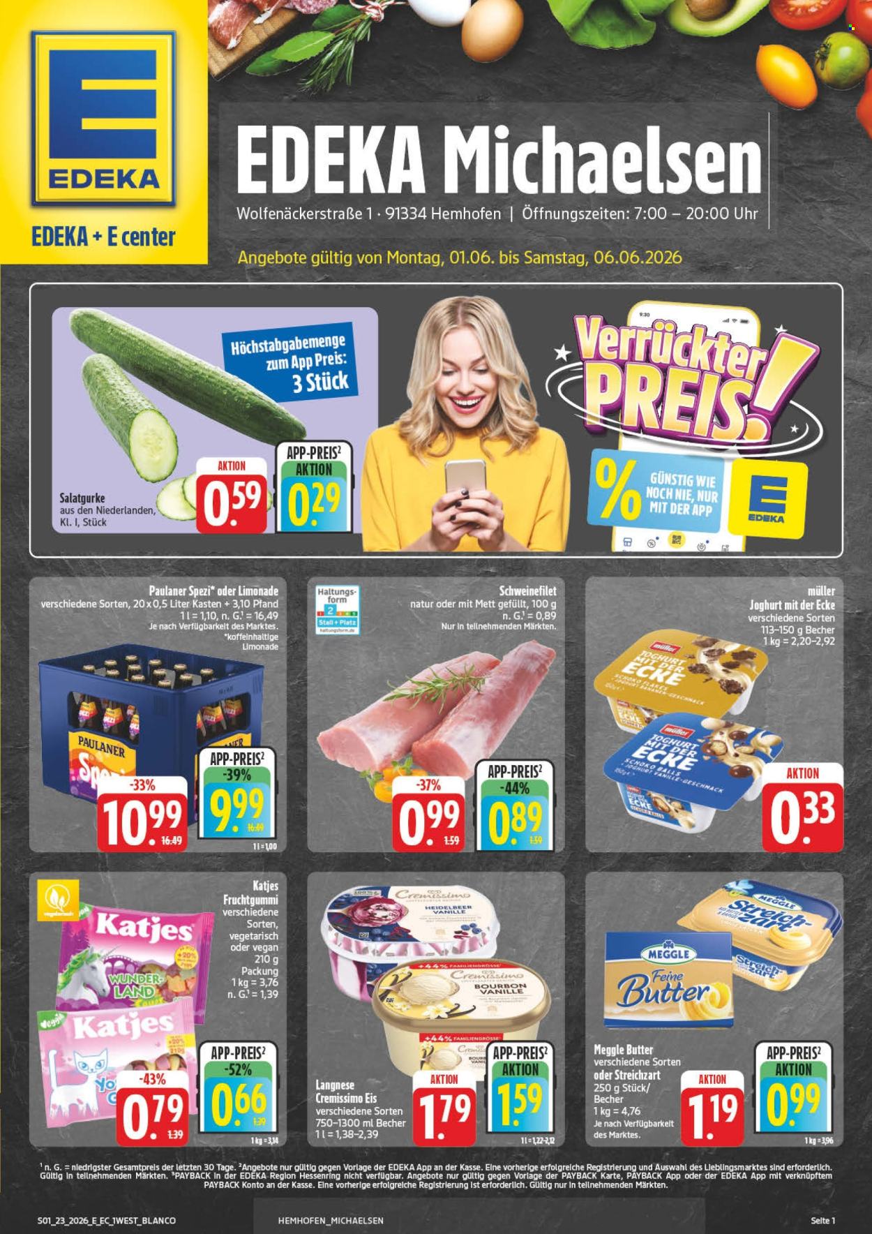 Edeka Prospekte  - 1.06.2026 - 6.06.2026. Seite 1