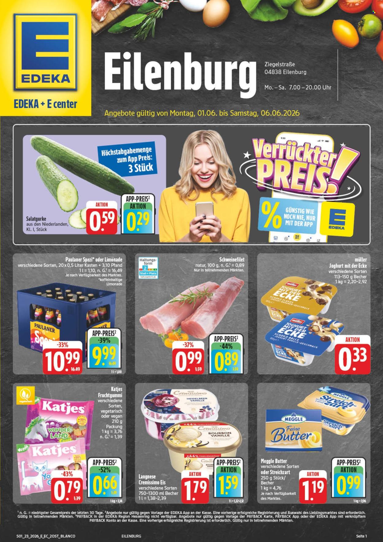 E center Prospekte  - 1.06.2026 - 6.06.2026. Seite 1