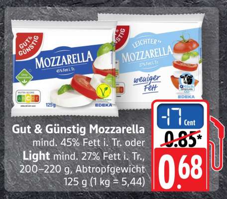 Gut & Günstig Mozzarella