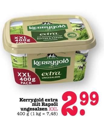 Kerrygold extra mit Rapsöl ungesalzen XXL