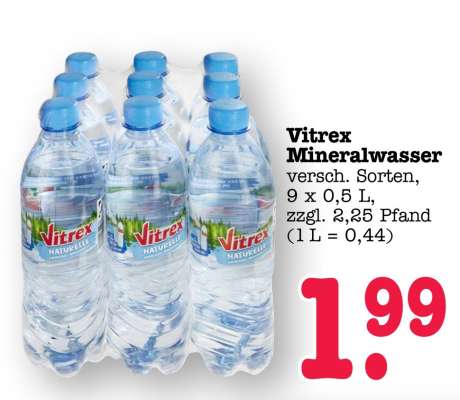 Vitrex Mineralwasser
