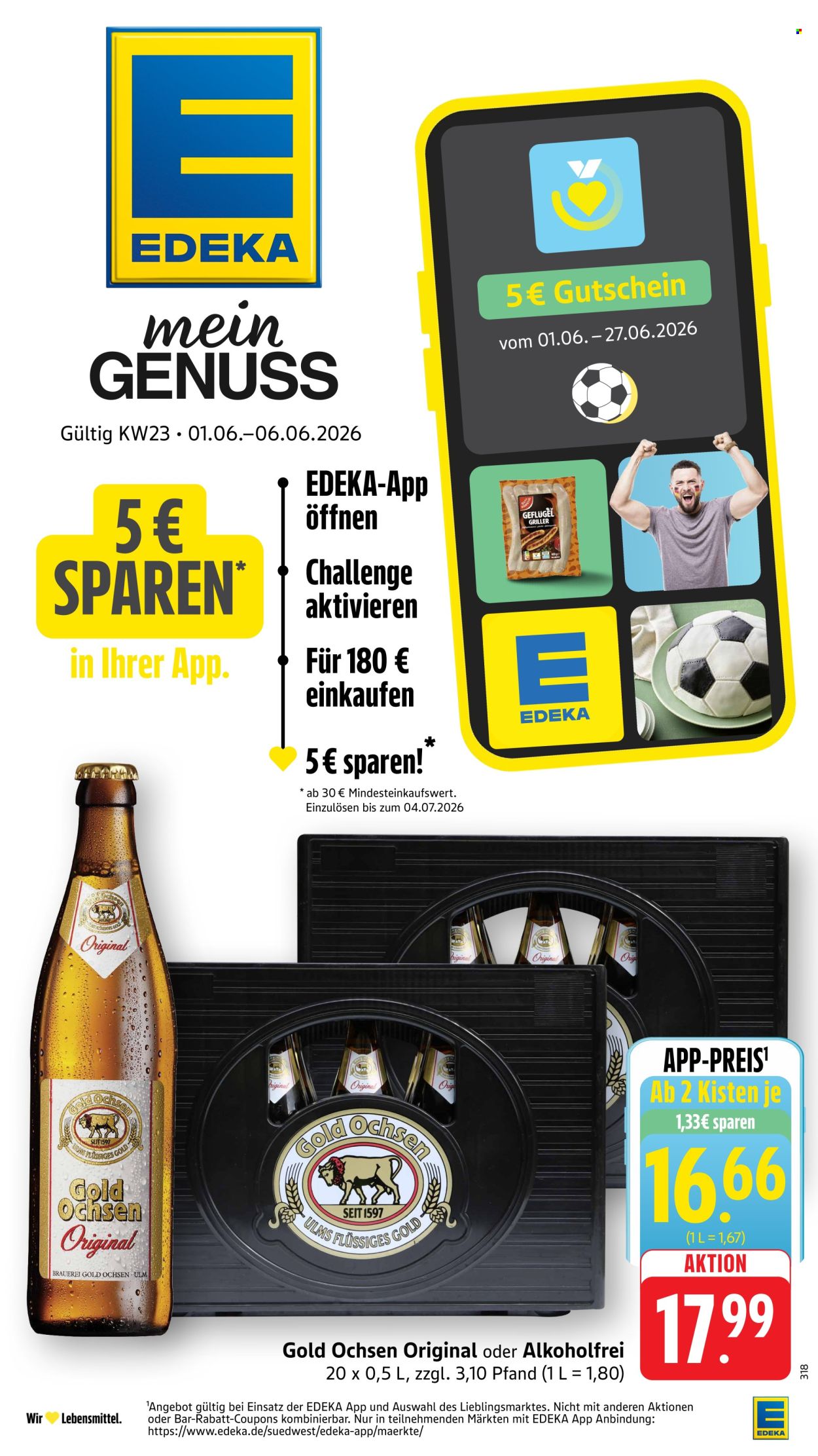 E center Prospekte  - 1.06.2026 - 6.06.2026. Seite 1
